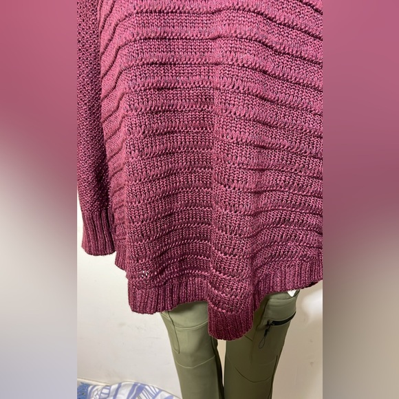 Sz 2XL women’s Calvin Klein Jeans knit sweater pullover burgundy crewneck - Picture 12 of 16